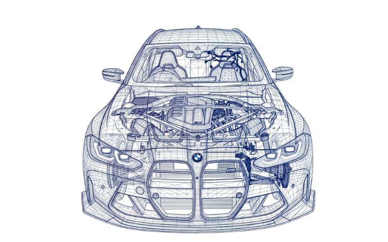 BMW M3 Wireframe